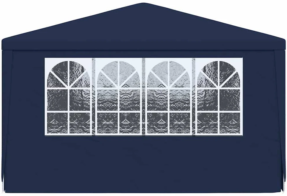 Proginė palapinė su šoninėmis sienomis, mėlyna, 4x6m, 90g/m²
