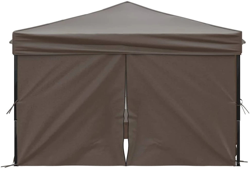 Proginė palapinė su šoninėmis sienomis, taupe, 3x3m