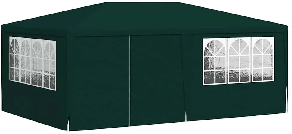Proginė palapinė su šoninėmis sienomis, žalia, 4x6m, 90g/m²