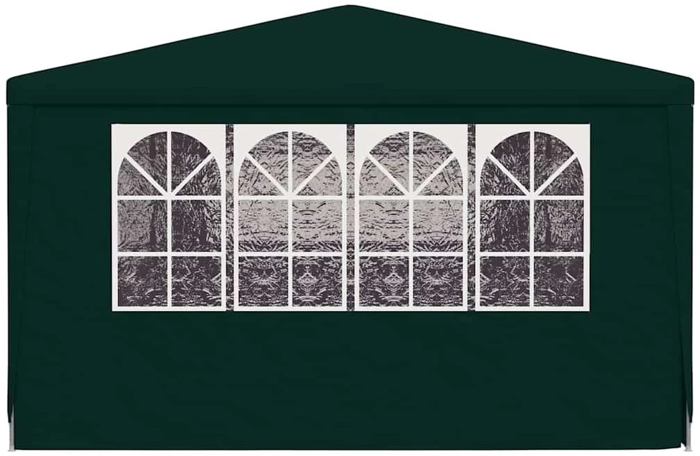 Proginė palapinė su šoninėmis sienomis, žalia, 4x9m, 90g/m²