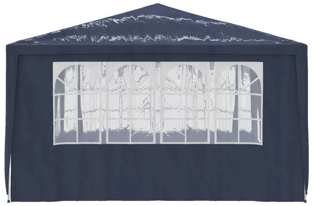 Proginė palapinė su šoninėmis sienomis, mėlyna, 4x4m, 90g/m²