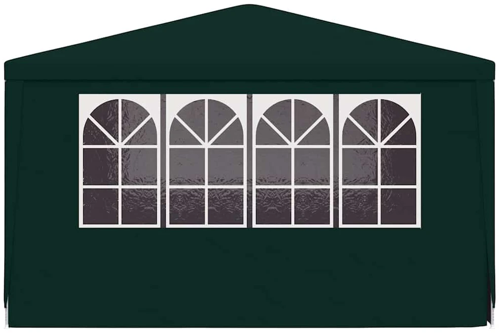 Proginė palapinė su šoninėmis sienomis, žalia, 4x4m, 90g/m²