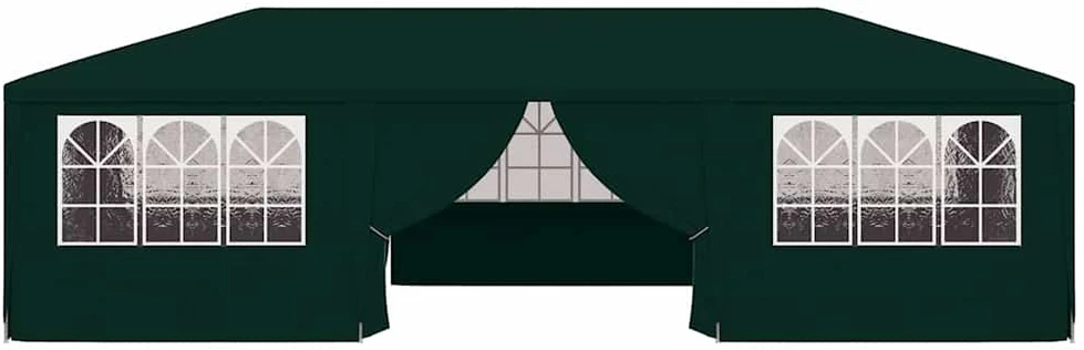 Proginė palapinė su šoninėmis sienomis, žalia, 4x9m, 90g/m²