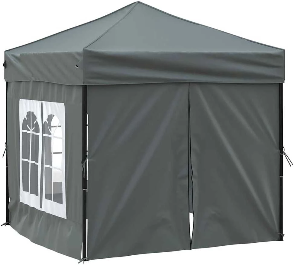 Proginė palapinė su šoninėmis sienomis, antracito, 2x2m