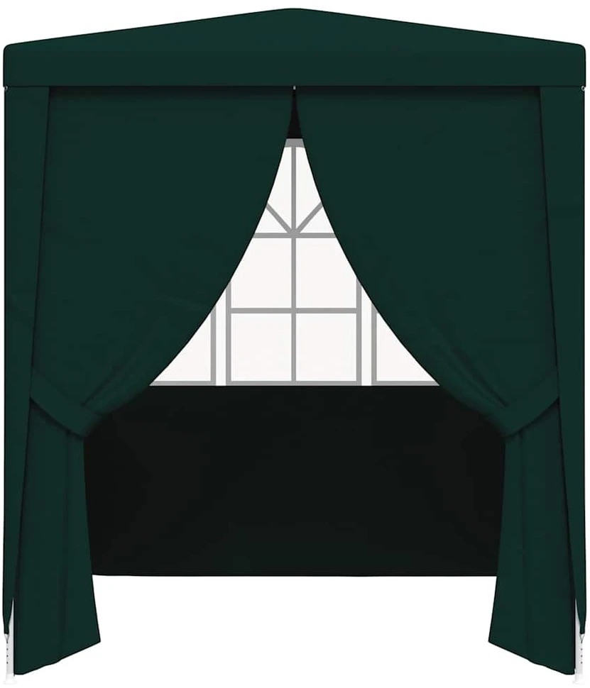 Proginė palapinė su šoninėmis sienomis, žalia, 2x2m, 90g/m²