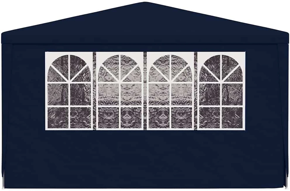 Proginė palapinė su šoninėmis sienomis, mėlyna, 4x9m, 90g/m²