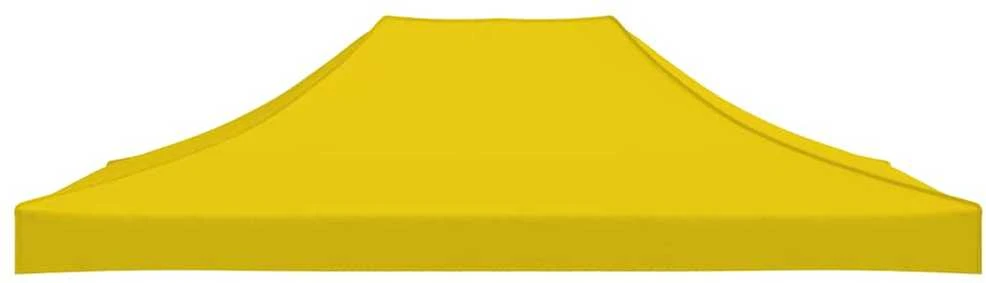 Proginės palapinės stogas, geltonos spalvos, 4x3m, 270 g/m²