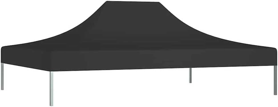 Proginės palapinės stogas, juodos spalvos, 4,5x3m, 270 g/m²