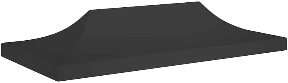 Proginės palapinės stogas, juodos spalvos, 6x3m, 270 g/m²