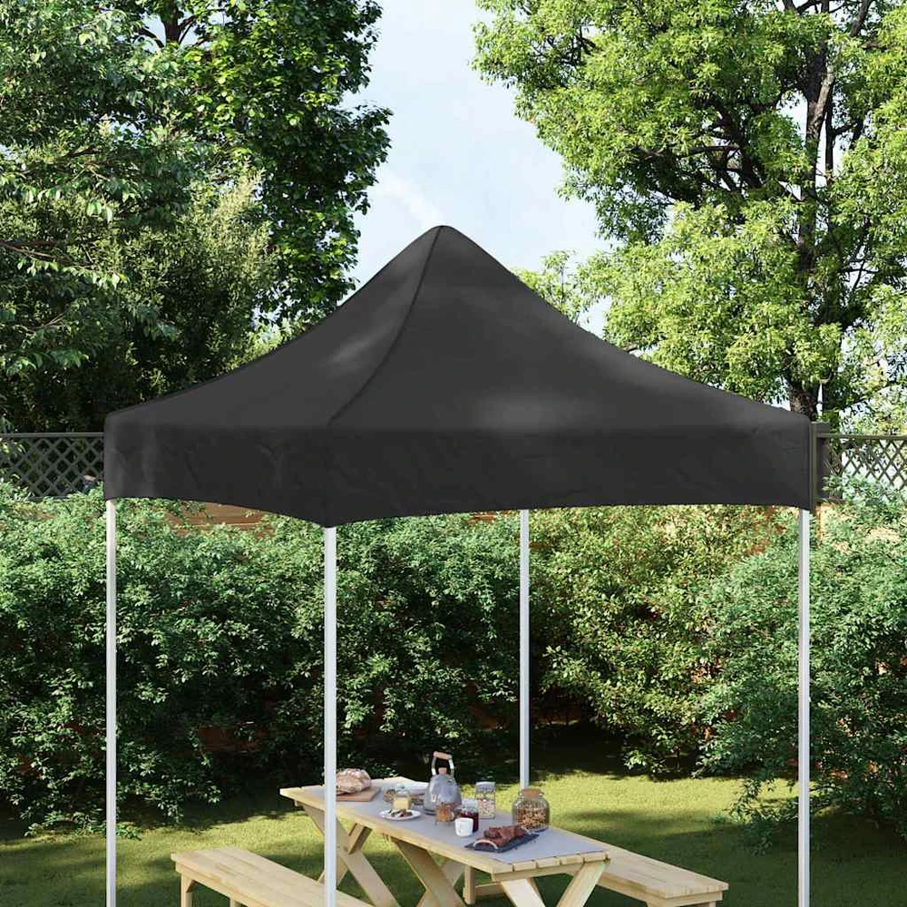 Proginės palapinės stogas, juodos spalvos, 2x2m, 270 g/m²
