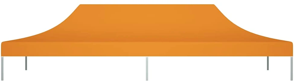 Proginės palapinės stogas, oranžinės spalvos, 6x3m, 270 g/m²