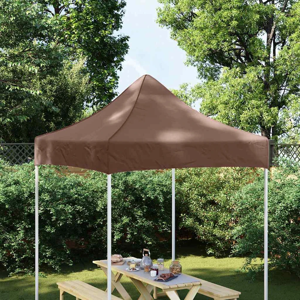 Proginės palapinės stogas, rudos spalvos, 2x2m, 270 g/m²