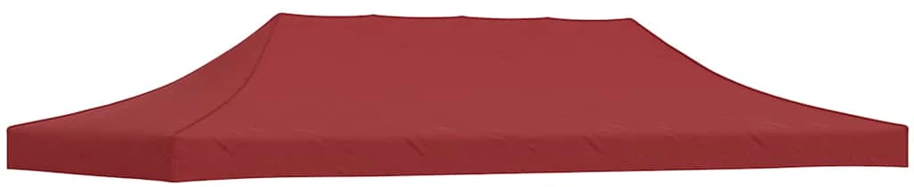 Proginės palapinės stogas, tamsiai raudonas, 6x3m, 270 g/m²
