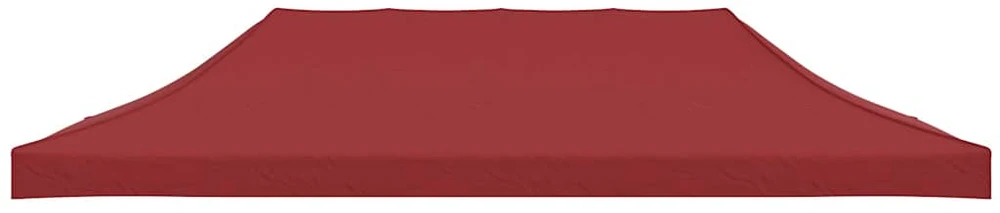 Proginės palapinės stogas, tamsiai raudonas, 6x3m, 270 g/m²