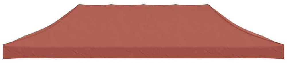 Proginės palapinės stogas, terakota spalvos, 6x3m, 270 g/m²
