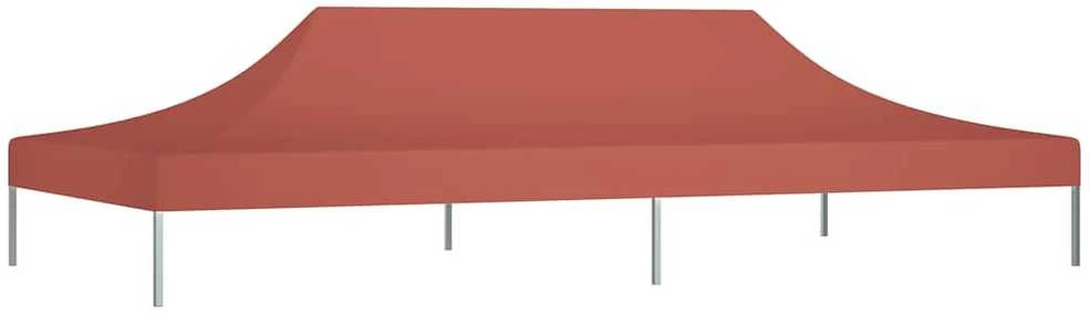 Proginės palapinės stogas, terakota spalvos, 6x3m, 270 g/m²