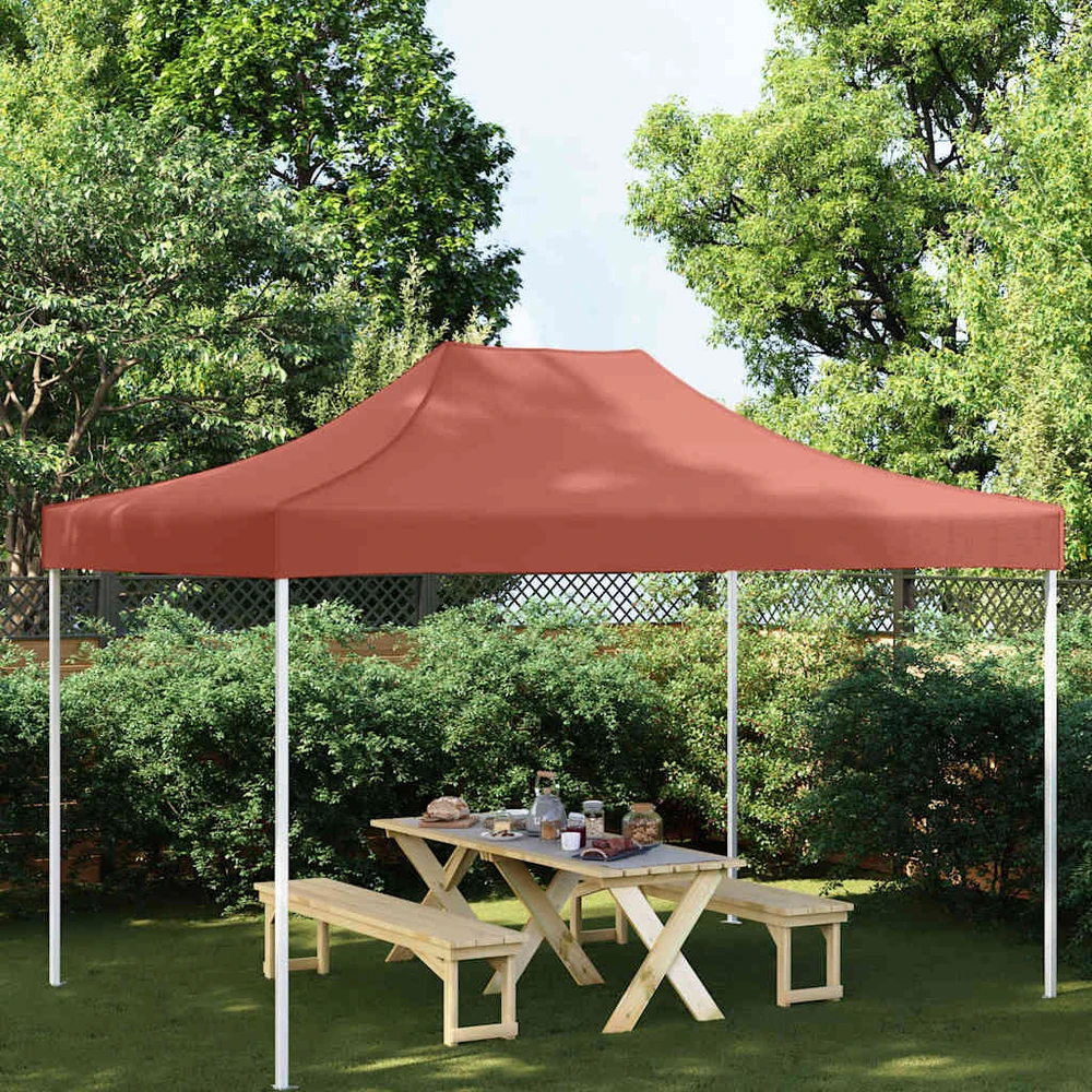 Proginės palapinės stogas, terakota spalvos, 4x3m, 270 g/m²