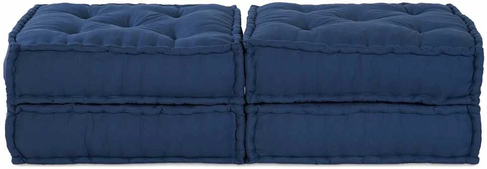 Modulinė sofa 2 vnt. Audinys Indigo 140 x 70 x 36 cm