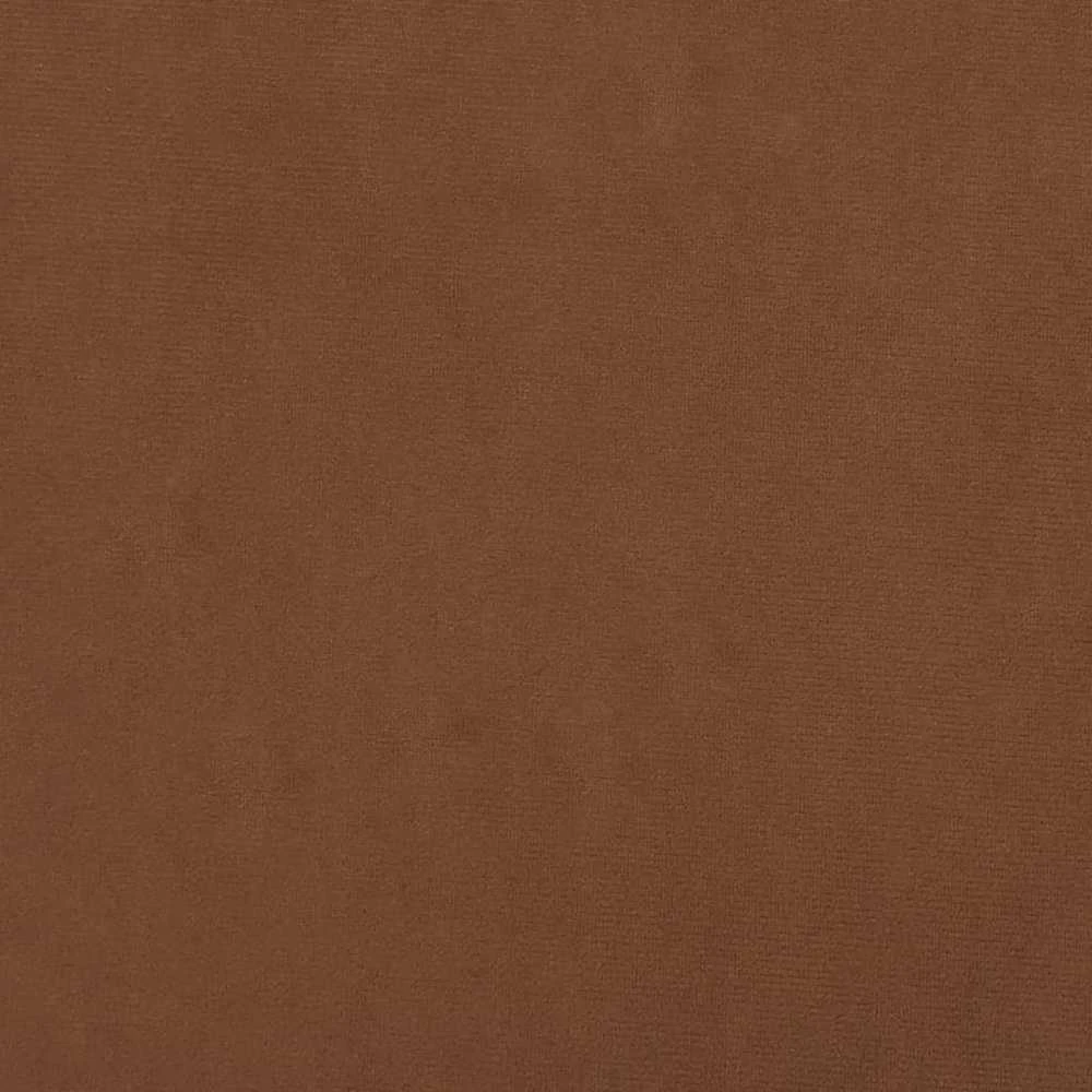 Pufas-daiktadėžė, rudos spalvos, aksomas, apskritas 31 x 37 cm