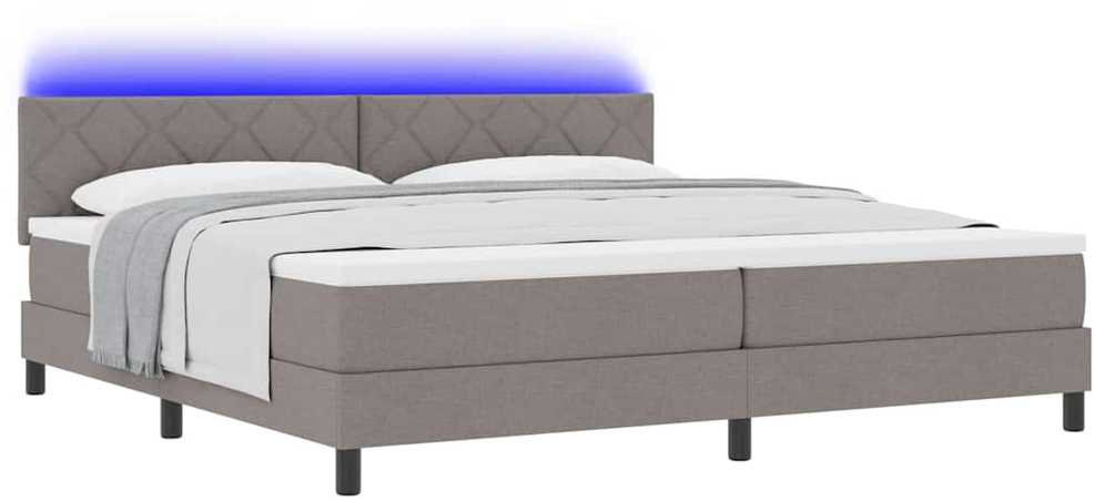 Kiemas lova su pagalve Tortora 200 x 200 cm audinys