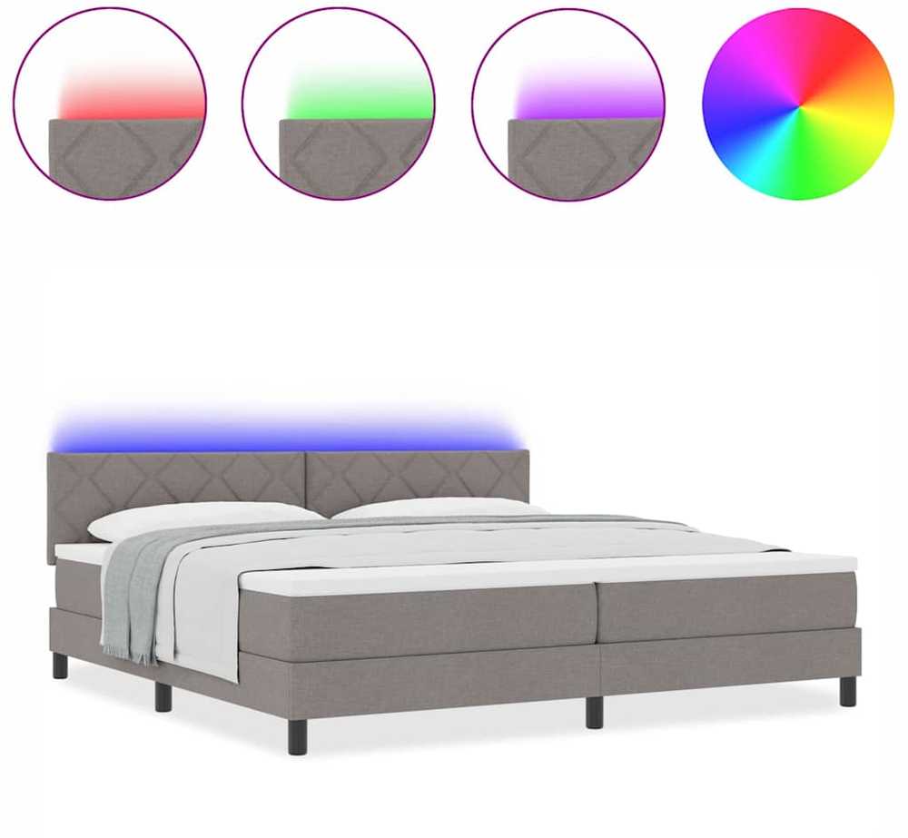 Kiemas lova su pagalve Tortora 200 x 200 cm audinys