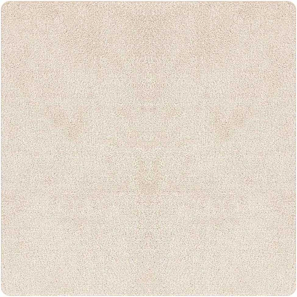 Neslystantis plaukuotas kilimas Kreminė 160 x 160 cm PP