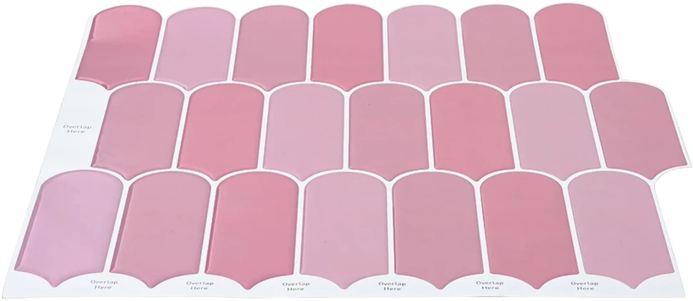 Pūkuota plytelė 10 vnt. Rožinė 30 x 30 cm Poliuretanas ir PET