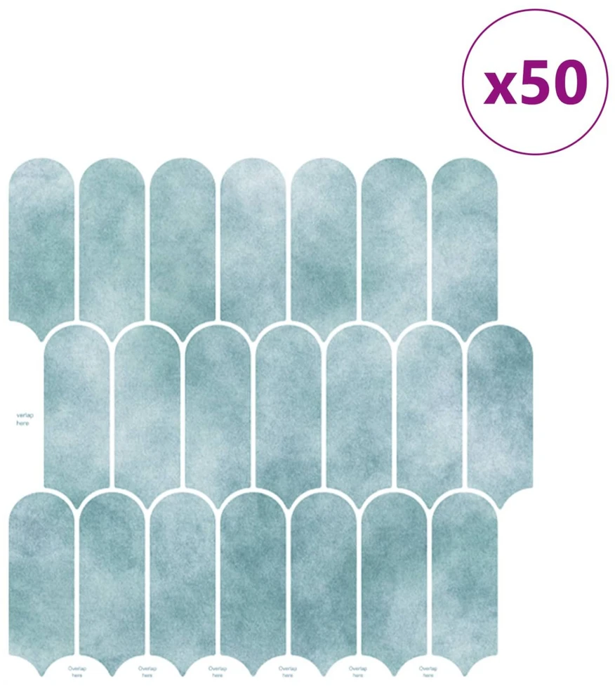 Pūkuota plytelė 50 vnt. Žalia 30 x 30 cm Poliuretanas ir PET
