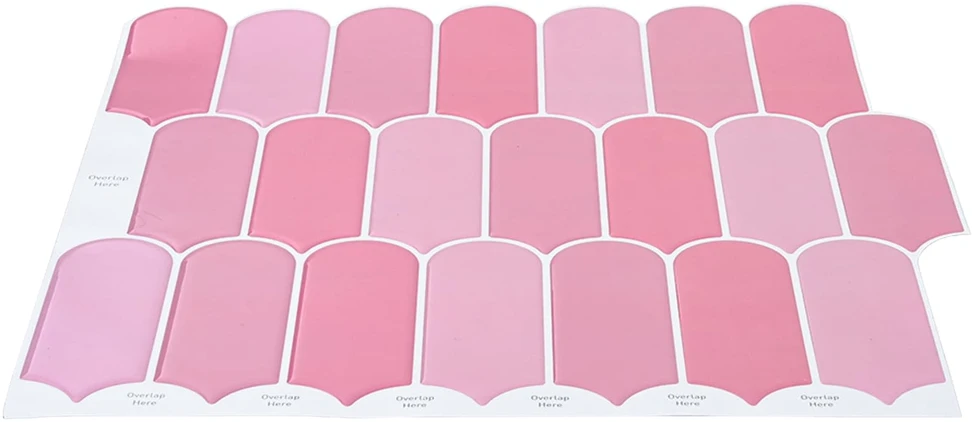 Pūkuota plytelė 50 vnt. Rožinė 30 x 30 cm Poliuretanas ir PET