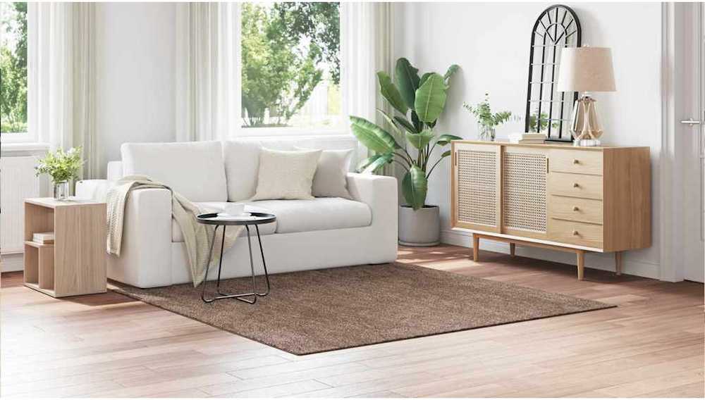 Neslystantis plaukuotas kilimas Ruda 200 x 200 cm PP