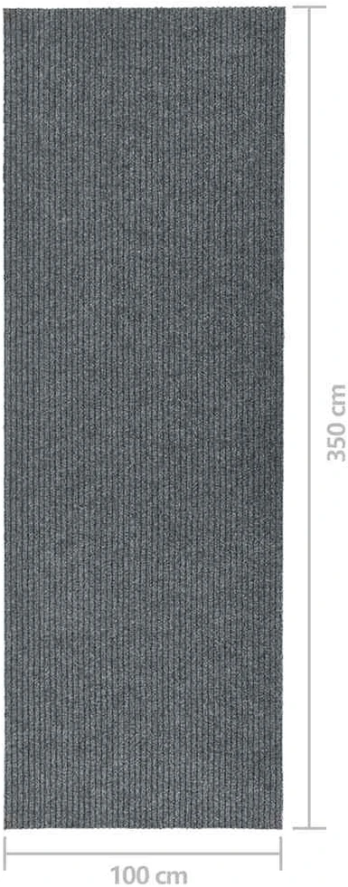 Purvą sugeriantis kilimas-takelis, pilkos spalvos, 100x350cm