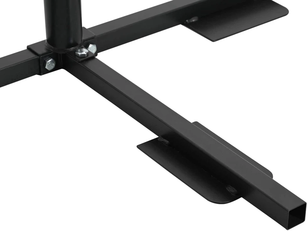 Pusės parasolio bazės rėmas Juoda Plienas for 32-38 mm Pole