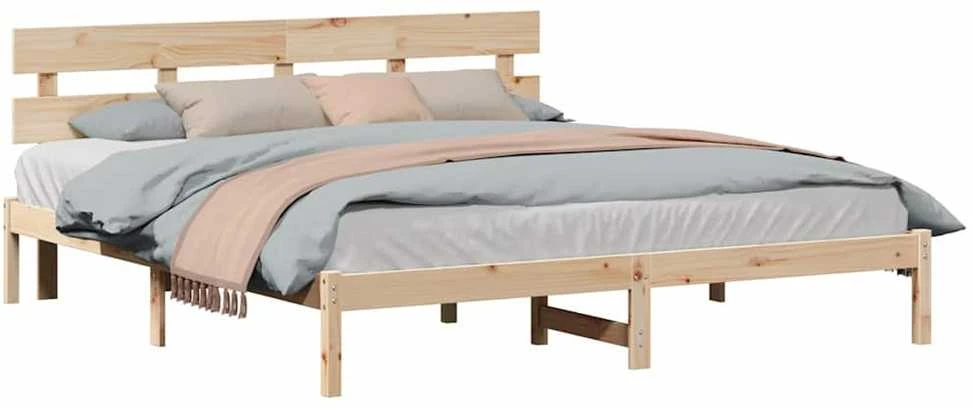 Lovos rėmas Ruda 180 x 200 cm Pušies medienos masyvas