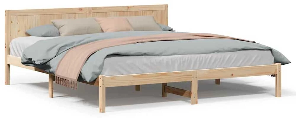Lovos rėmas Ruda 200 x 200 cm Pušies medienos masyvas