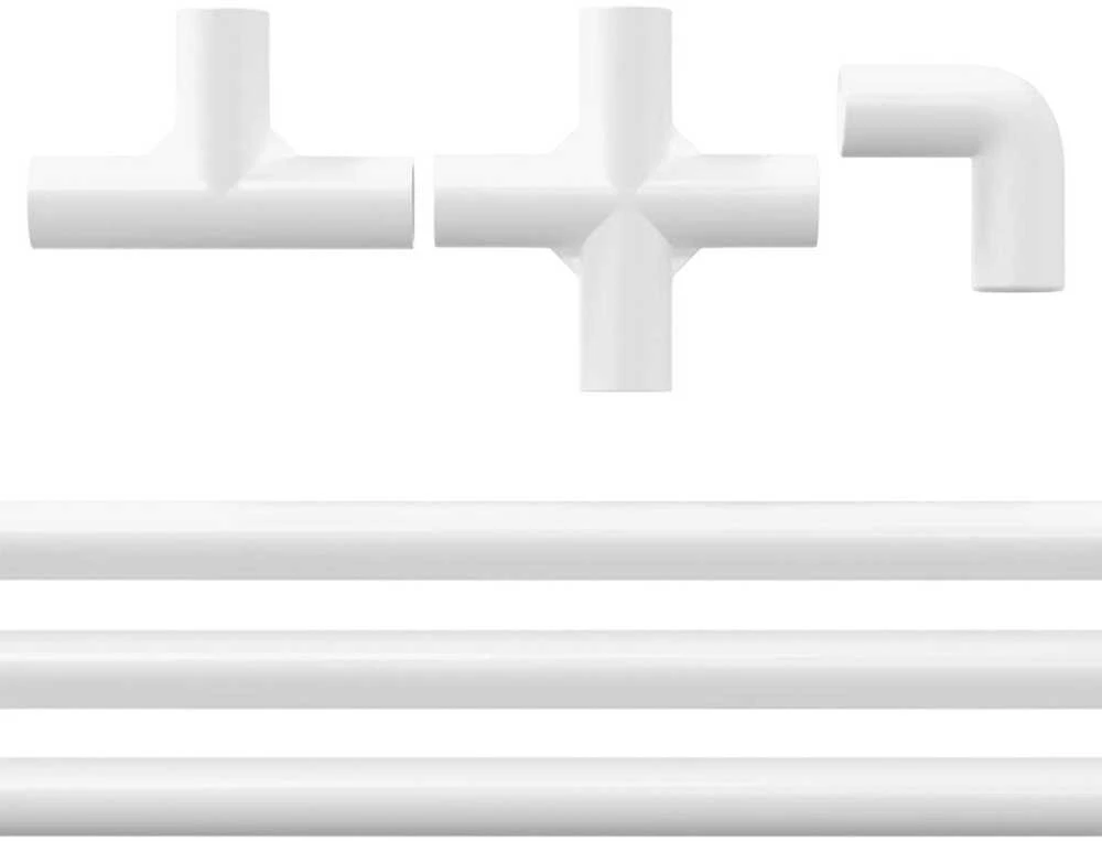 PVC vamzdis 12 vnt. Balta 12,2 x 1,8 x 500 mm PP ir PE