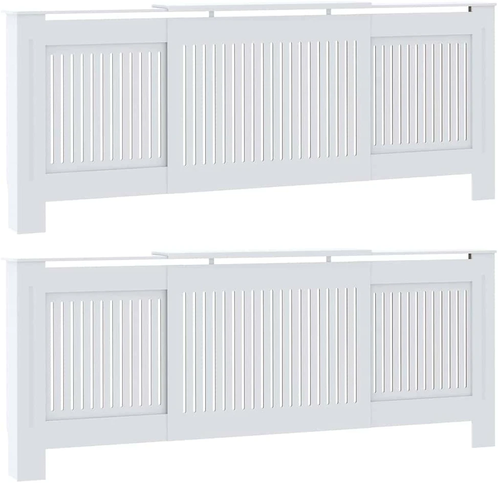 Radiatoriaus dangtis 2 vnt. Balta 205 x 20,5 x 81,5cm