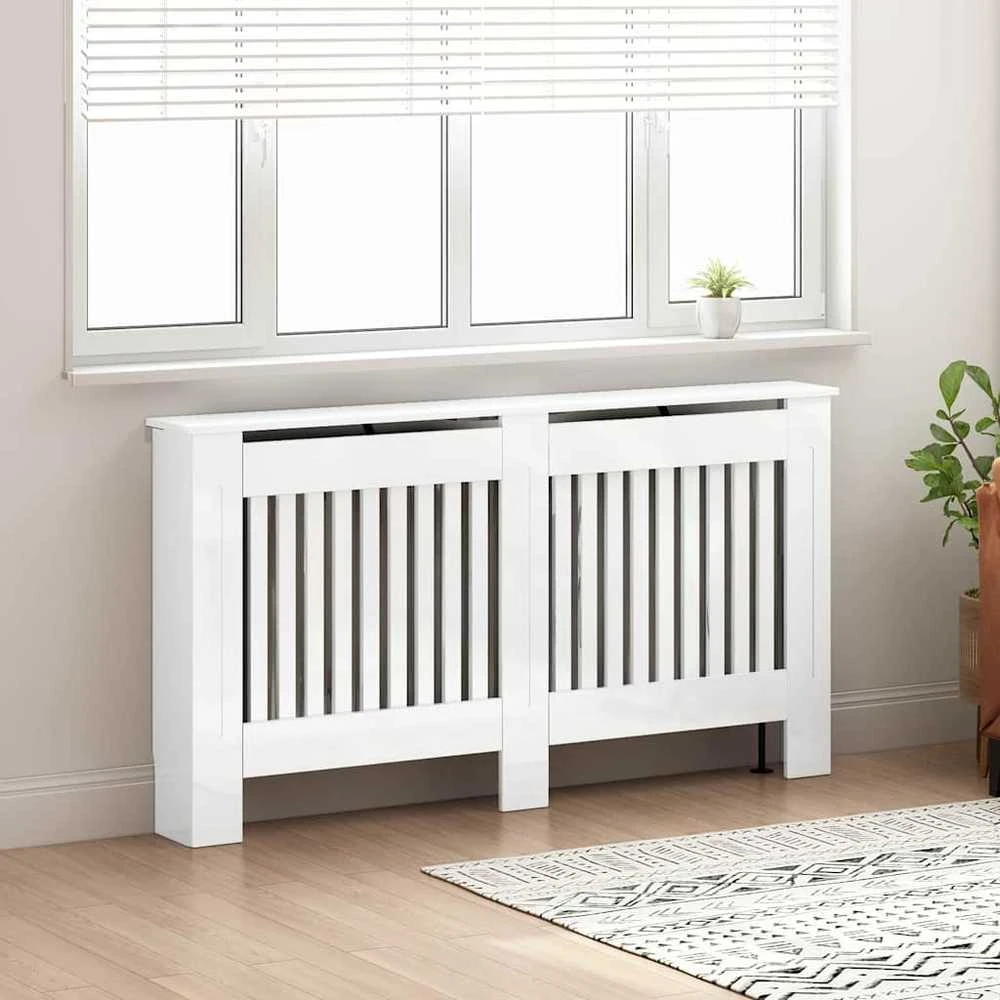Radiatoriaus dangtis Itin blizgi balta 152 x 19 x 81,5 cm