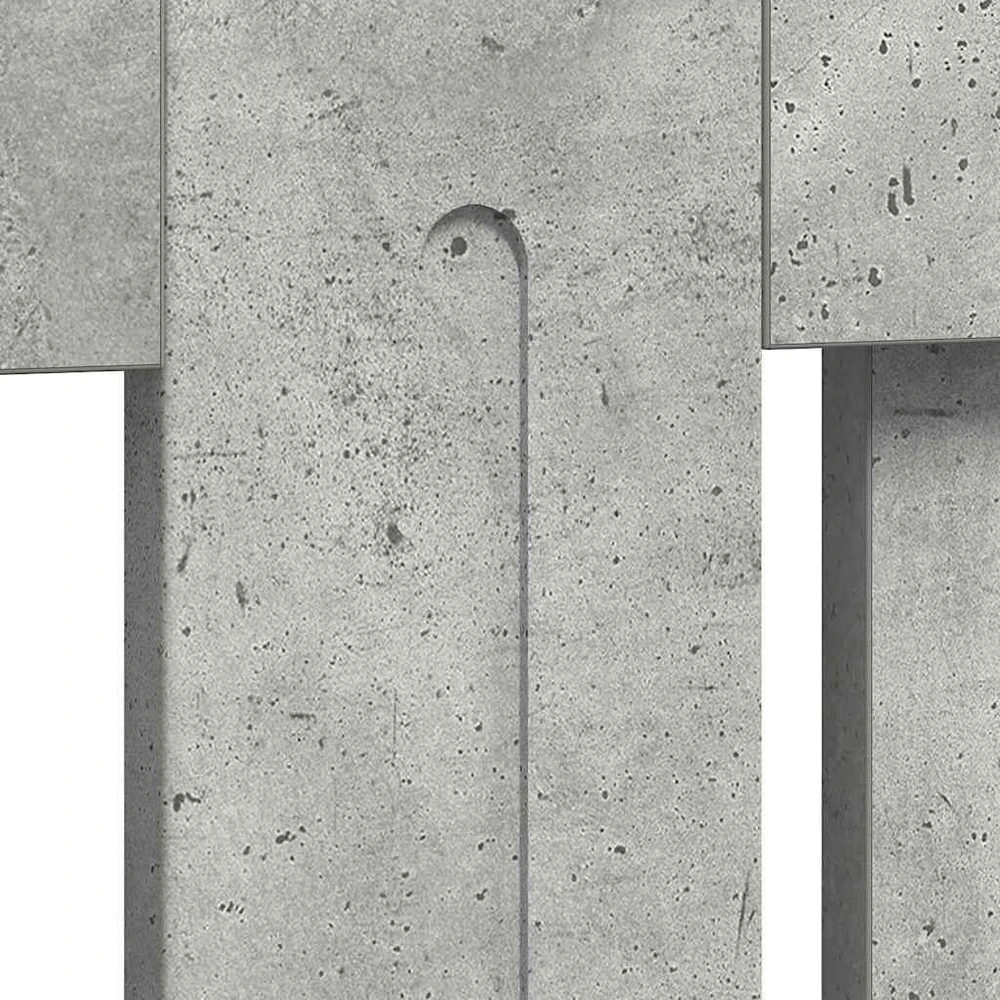 Radiatoriaus dangtis Betono pilka 112 x 19 x 81,5 cm
