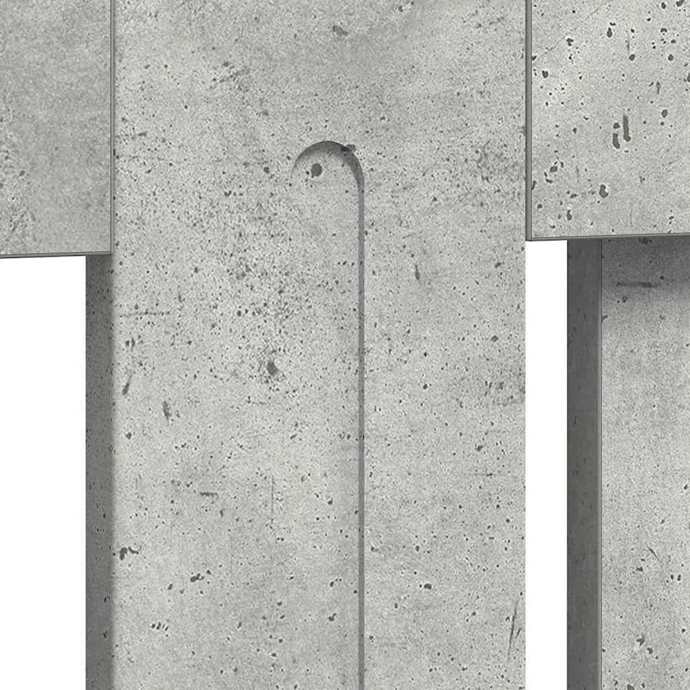 Radiatoriaus dangtis Betono pilka 172 x 19 x 81,5 cm