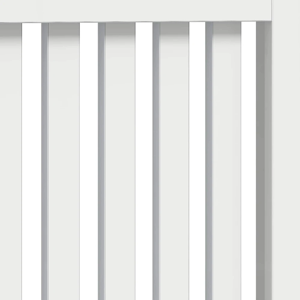 Radiatoriaus dangtis Itin blizgi balta 112 x 19 x 81,5 cm