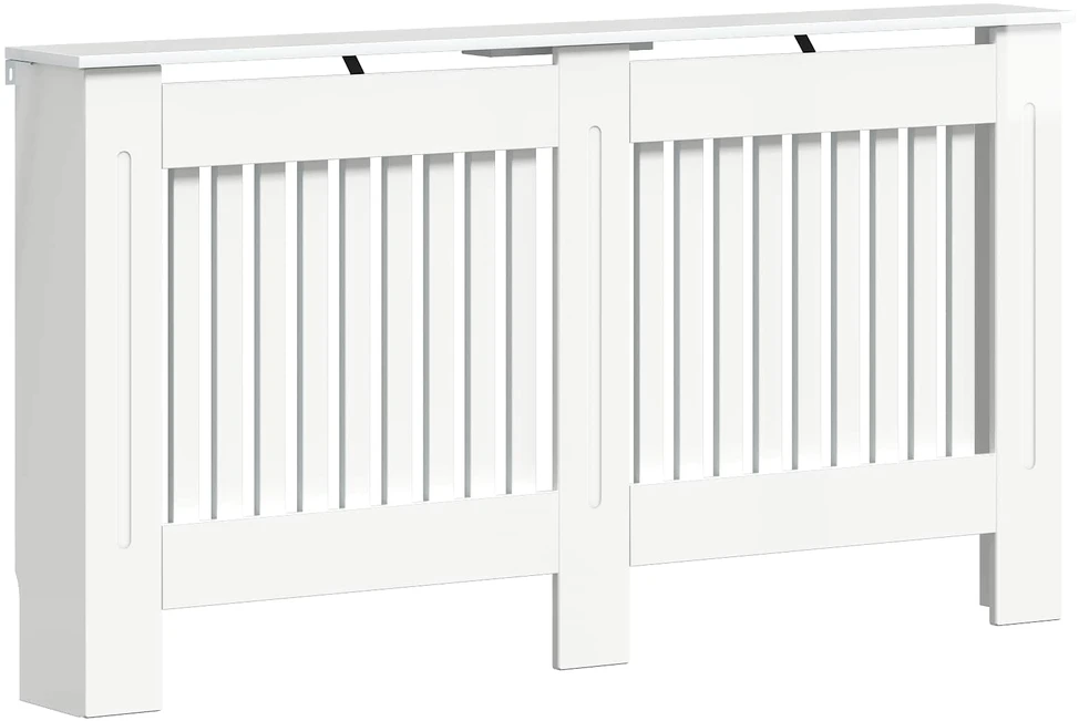 Radiatoriaus dangtis Itin blizgi balta 152 x 19 x 81,5 cm