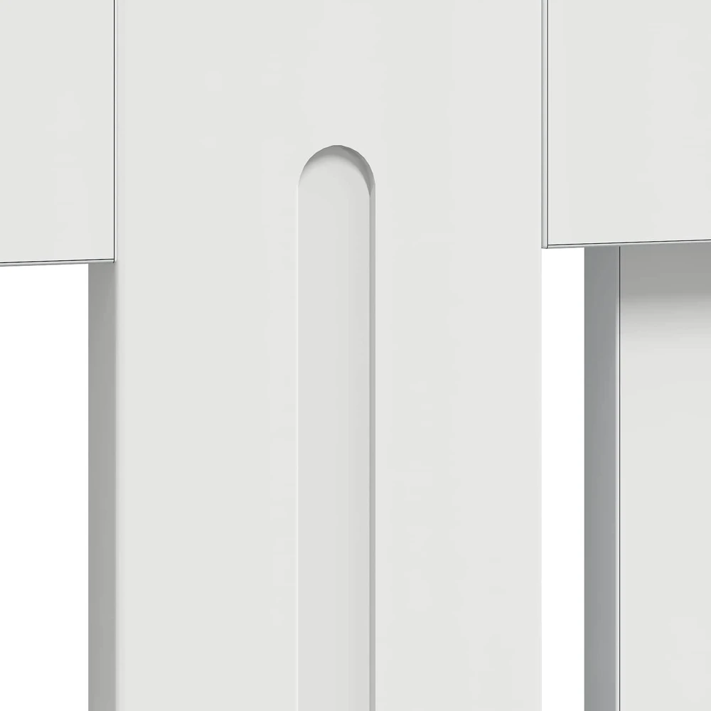 Radiatoriaus dangtis Itin blizgi balta 172 x 19 x 81,5 cm