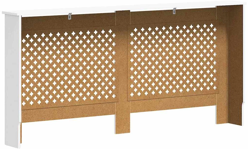 Radiatoriaus uždangalai, 2vnt., balti, 172x19x81,5cm, MDF