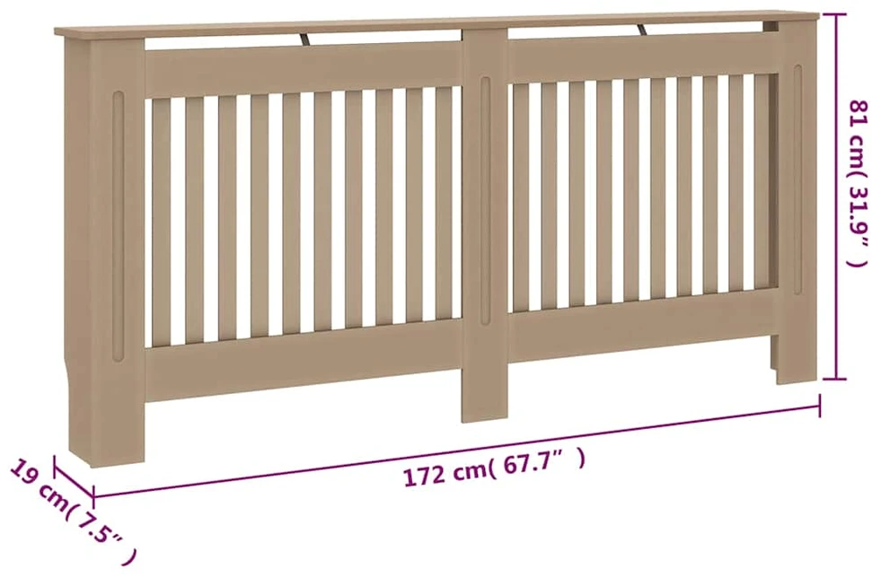 Radiatoriaus uždangalas, 172x19x81cm, MDF