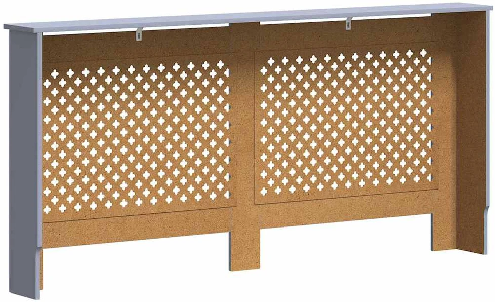 Radiatoriaus uždangalas, antracito spalvos, 172x19x81,5cm, MDF