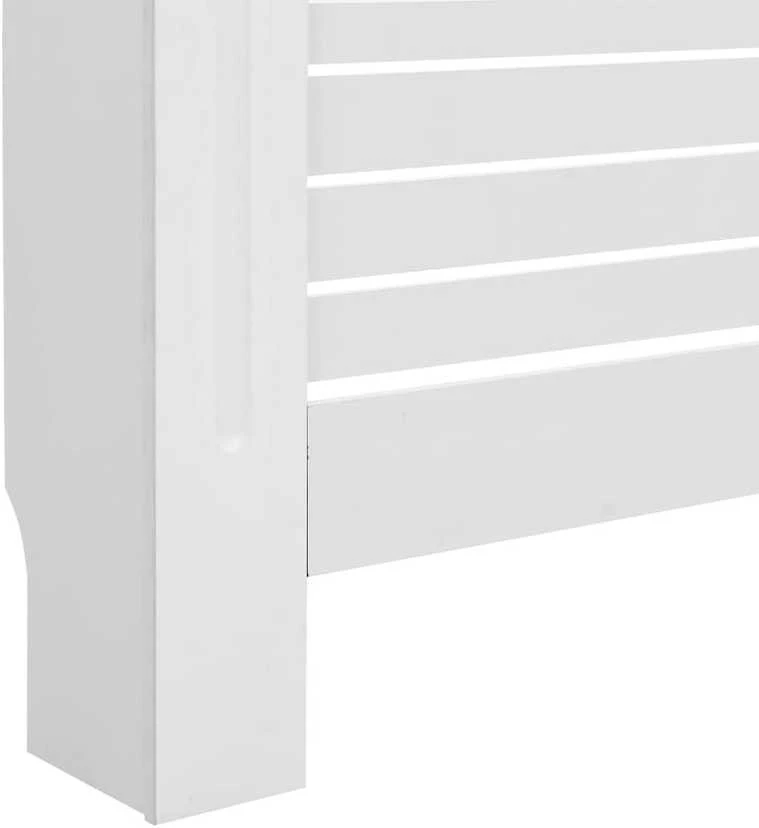 Radiatoriaus uždangalas, baltos sp., 152x19x81,5cm, MDF