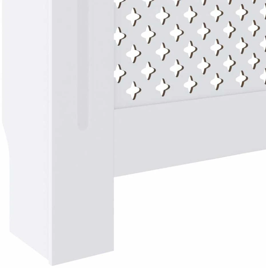 Radiatoriaus uždangalas, baltos spalvos, 205cm, MDF