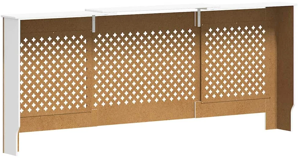 Radiatoriaus uždangalas, baltos spalvos, 205cm, MDF