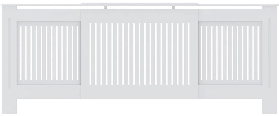 Radiatoriaus uždangalas, baltos spalvos, 205cm, MDF