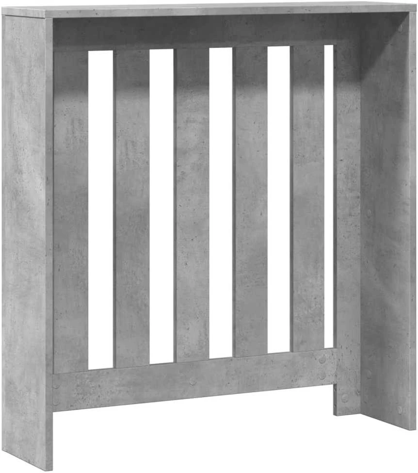 Radiatoriaus uždangalas, betono, 78x20x82cm, apdirbta mediena
